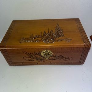 Oriental Carved Jewelry Box